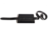 Clutch Con Cinta in Black Pebble