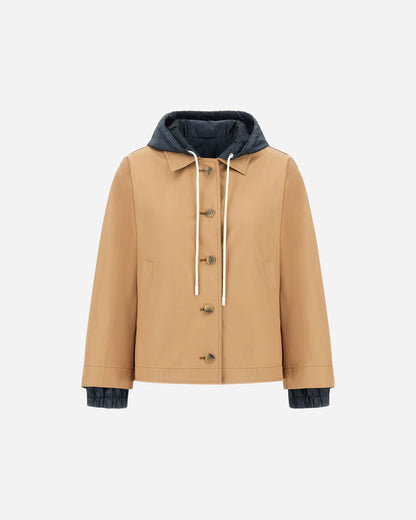 Dean Reversible Jacket in Camel / Blue