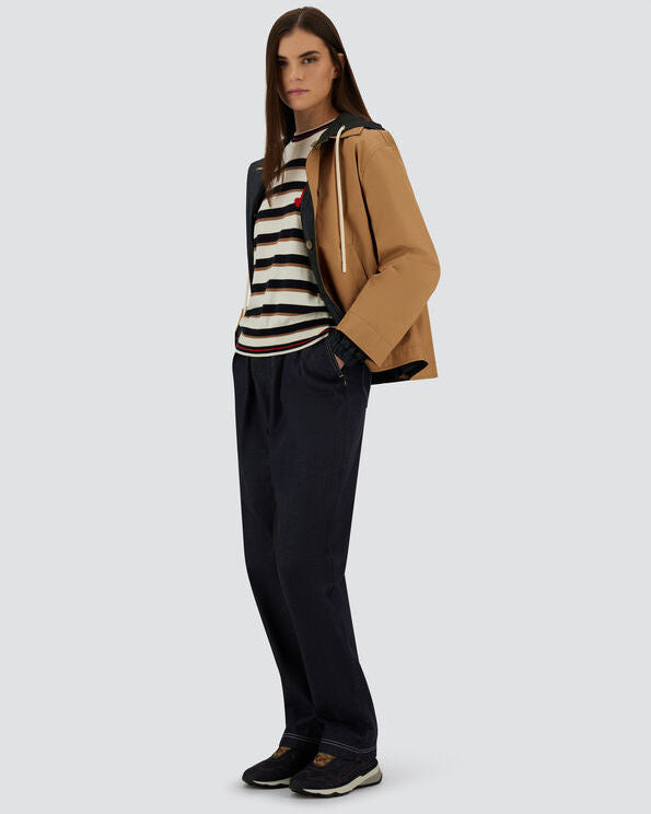 Dean Reversible Jacket in Camel / Blue