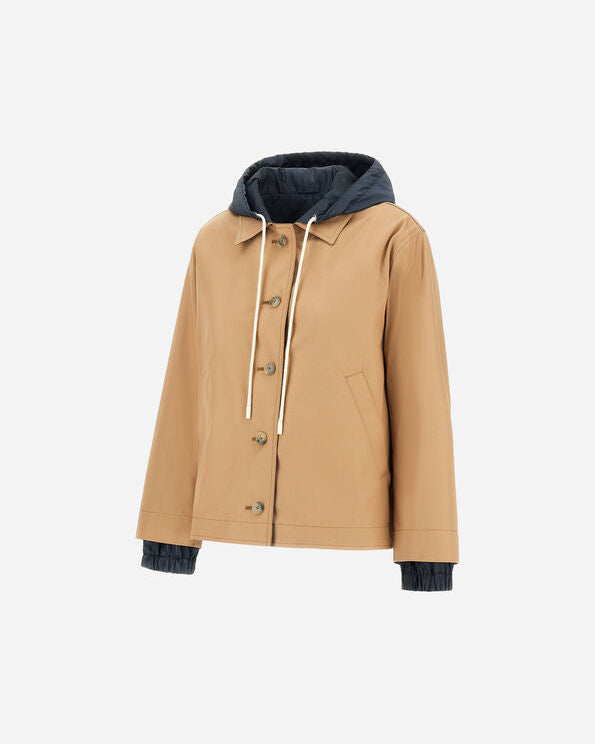 Dean Reversible Jacket in Camel / Blue