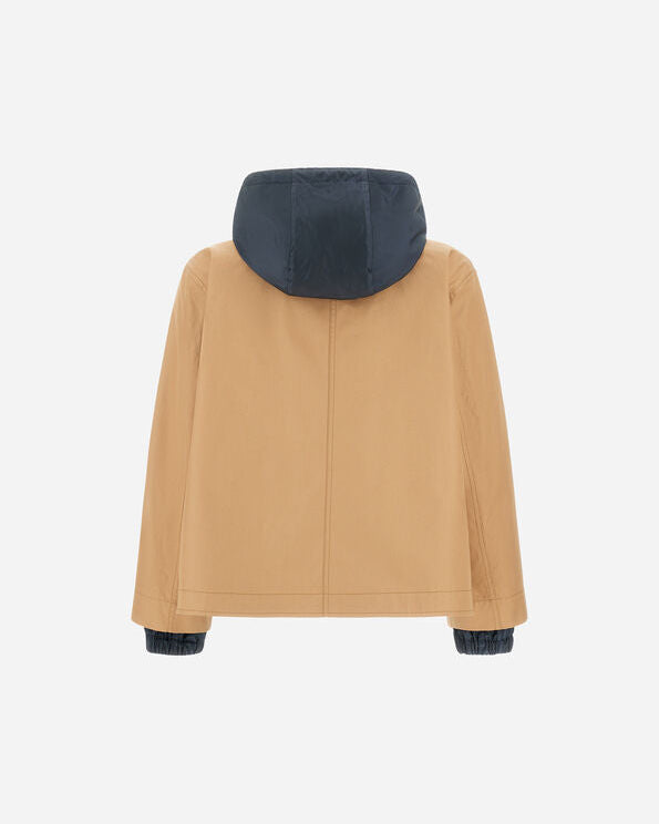 Dean Reversible Jacket in Camel / Blue
