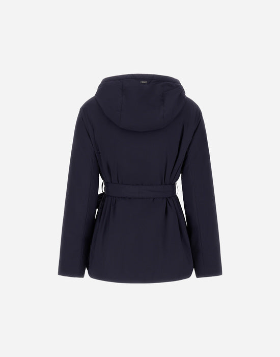 Light Nylon Stretch Jacket in Blue