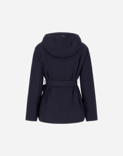 Light Nylon Stretch Jacket in Blue