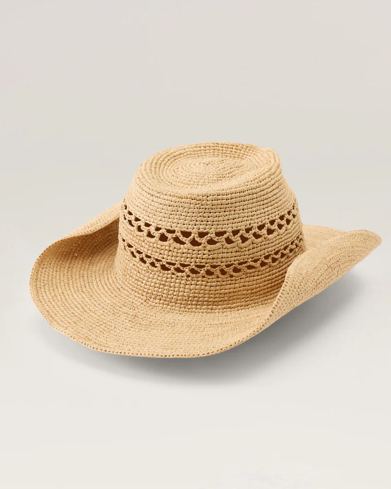 Gwen Raffia Fedora in Natural