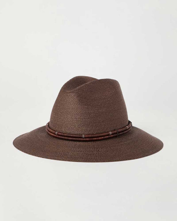 Fedora with Monili in Light Brown