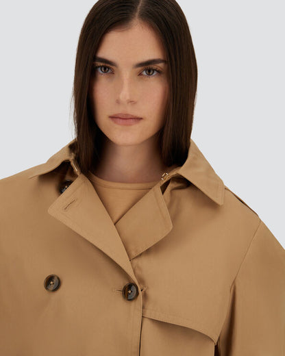 Dean Pea Coat in Cammello