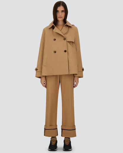 Dean Pea Coat in Cammello