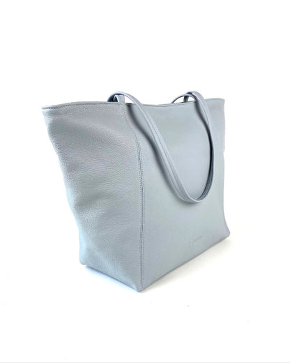Vienna Tote in Provence Blue Pebble Grain