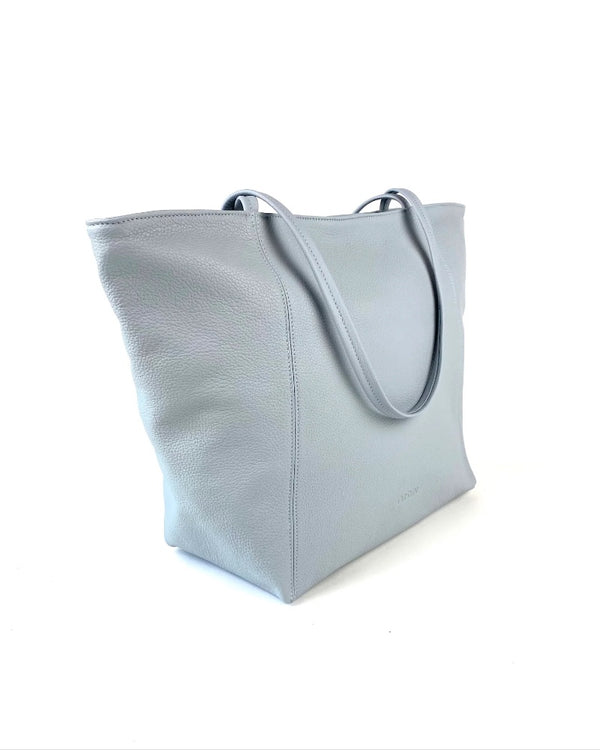 Vienna Tote in Ice Blue Pebble Grain