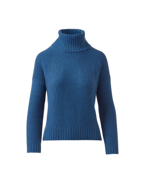 Garter T-Neck in Sapphire