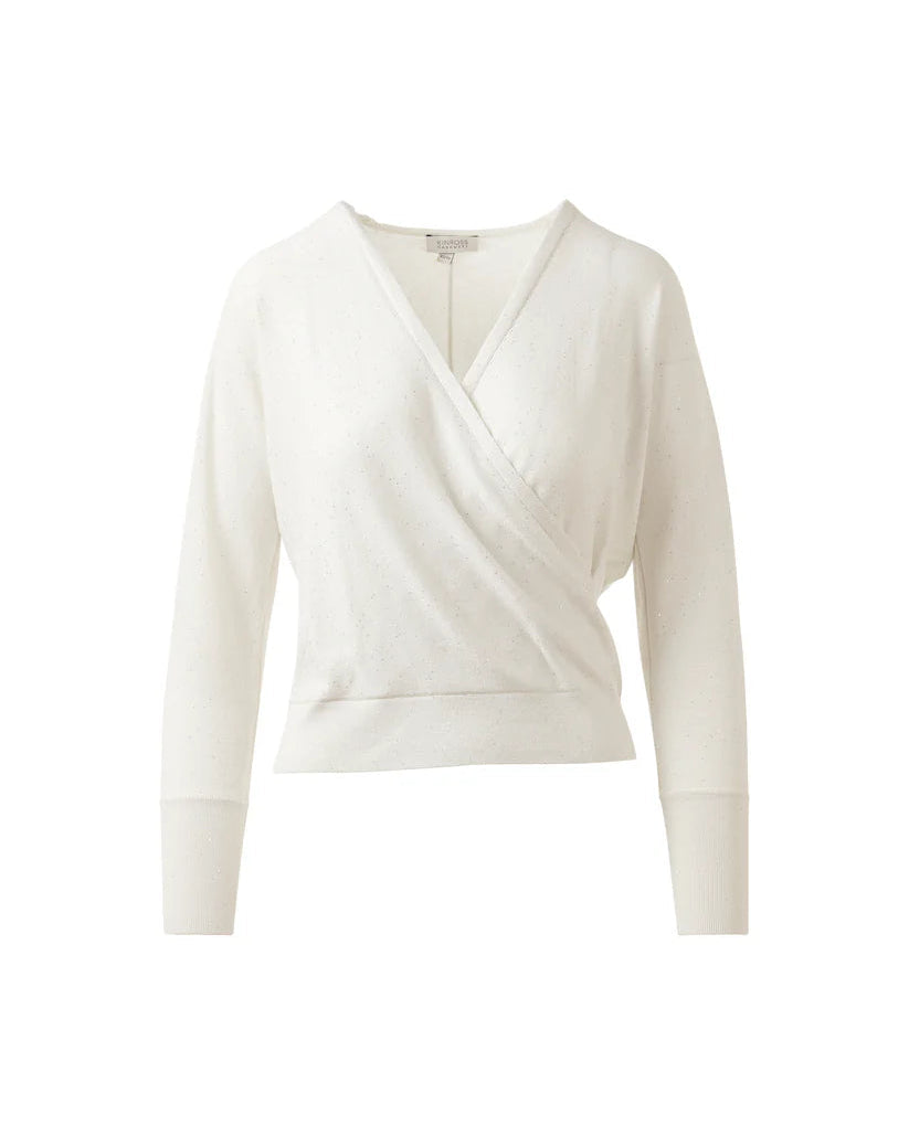 Sequin Surplice in Ivory