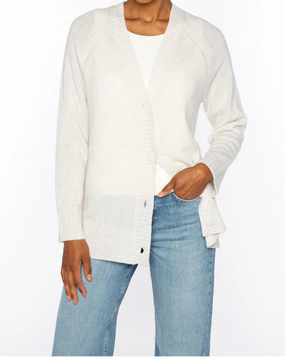 Easy Vee Cardigan in Whisper