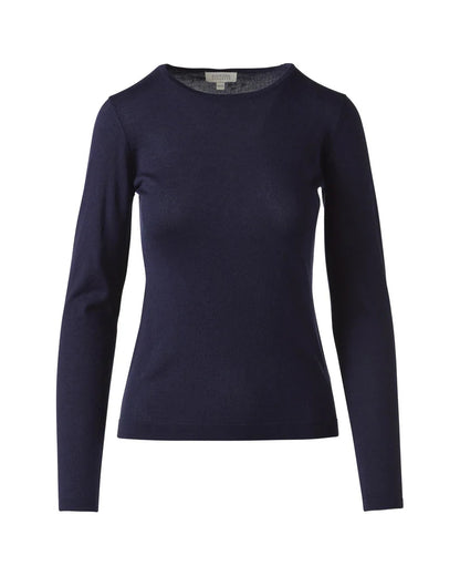 Long Sleeve Crew in Navy