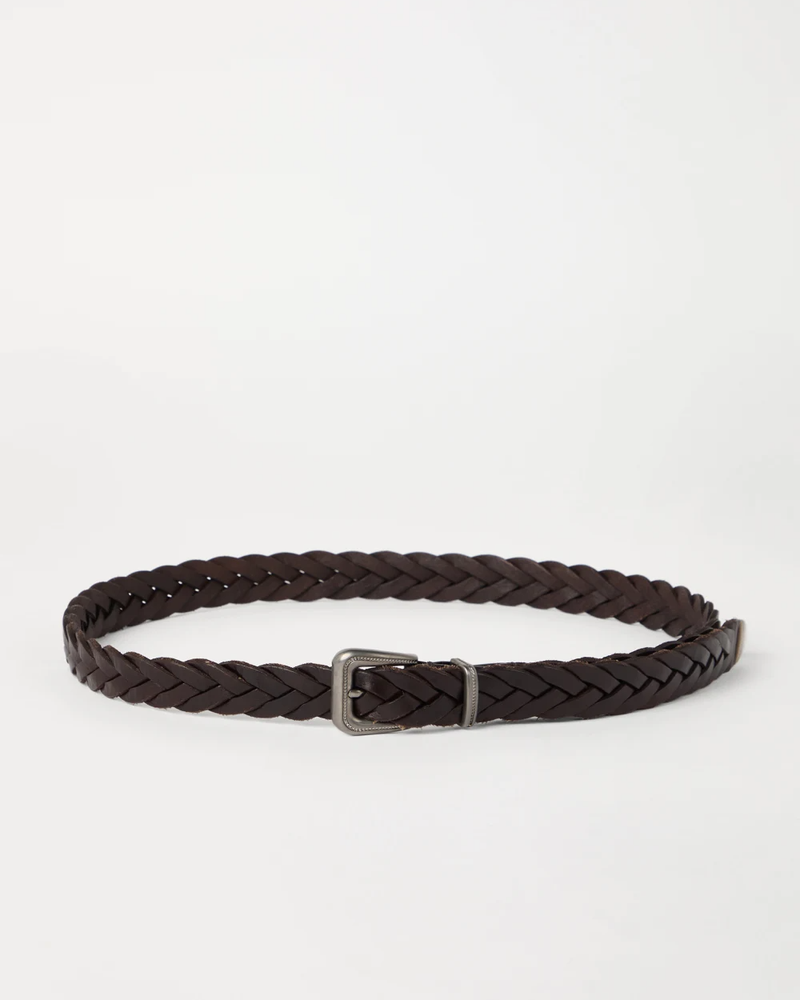 Braided Belt in Brown