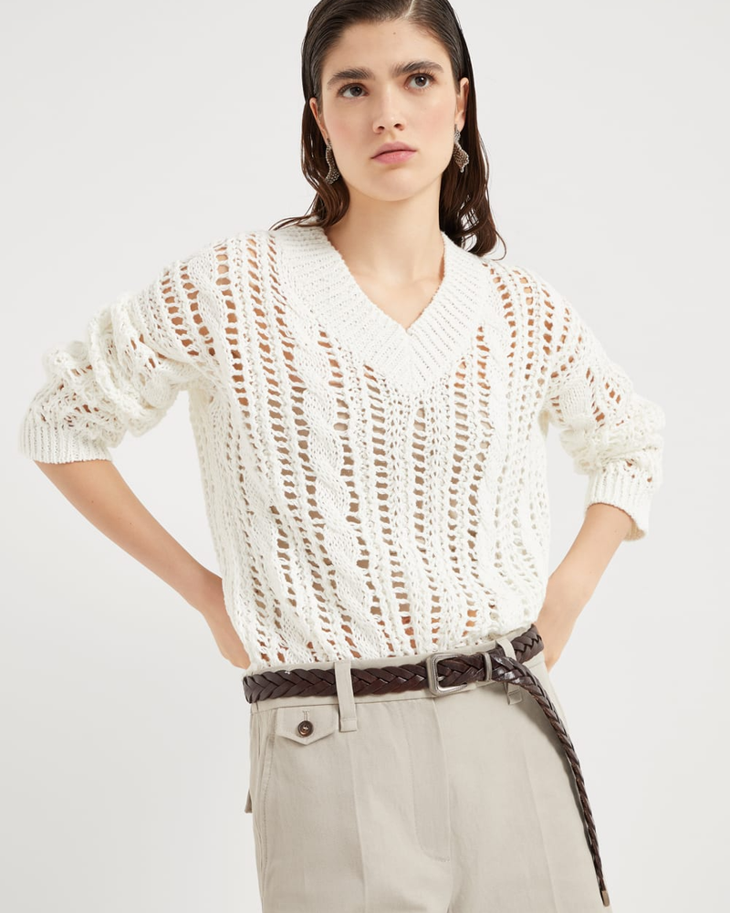 Braided Belt in Brown