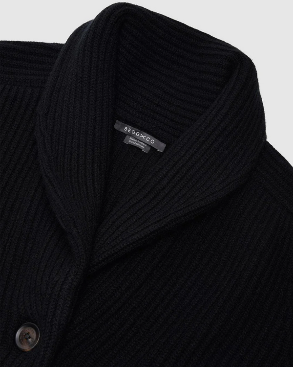 Mini Yacht Cardigan in Black