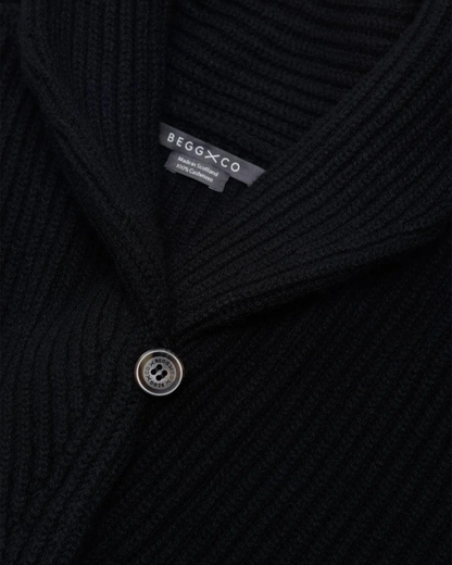 Mini Yacht Cardigan in Black