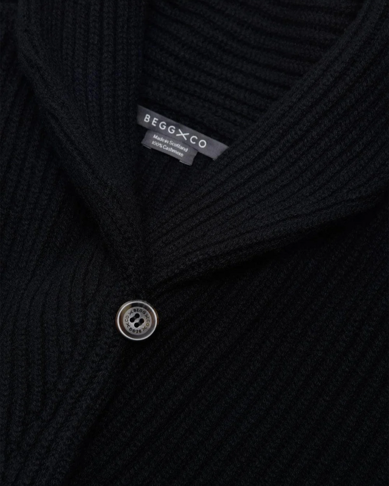 Mini Yacht Cardigan in Black
