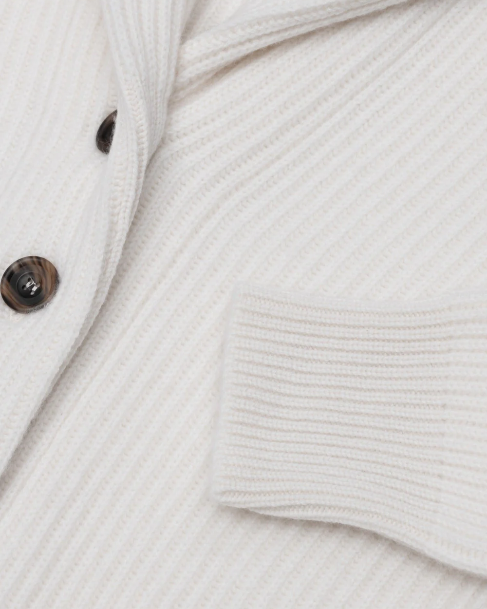 Mini Yacht Cardigan in Ice White