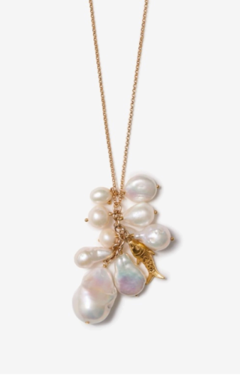 Pond Necklace in White Pearl