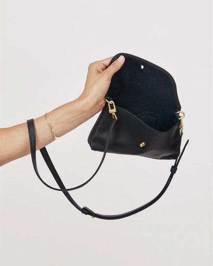 Kaanapali Crossbody in Black Aniline