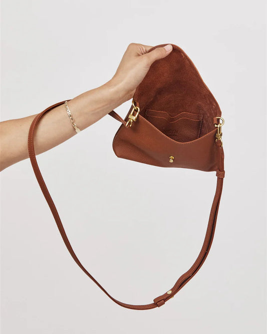 Kaanapali Crossbody in Maple Pebble Grain