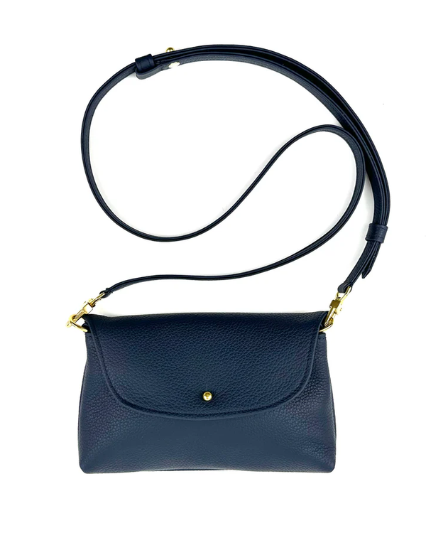 Kaanapali Crossbody in Navy Pebble Grain
