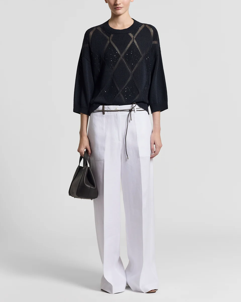 Carpenter Trousers in Light White