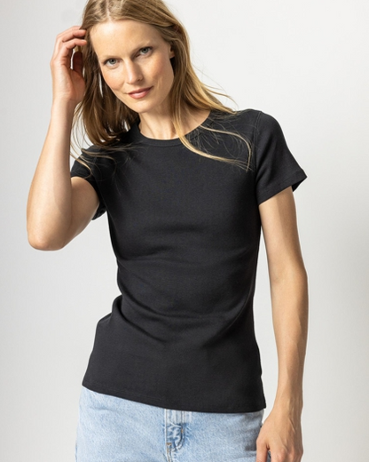 Short Sleeve Crew in Black