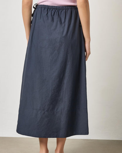 A-Line Maxi Skirt in Navy