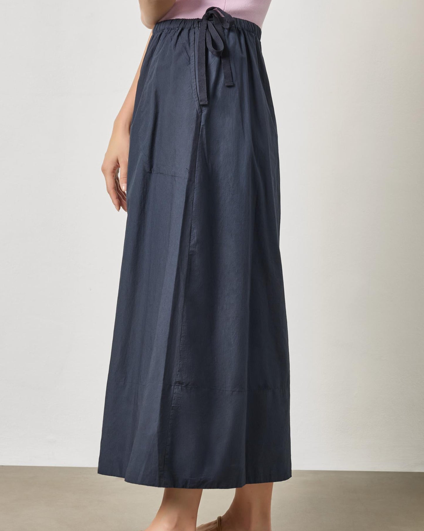 A-Line Maxi Skirt in Navy