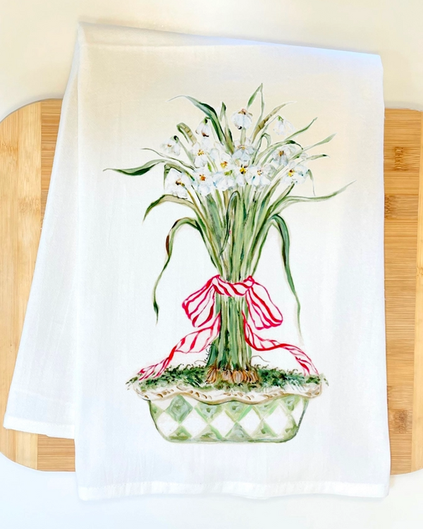 Paperwhites Kitchen Towel