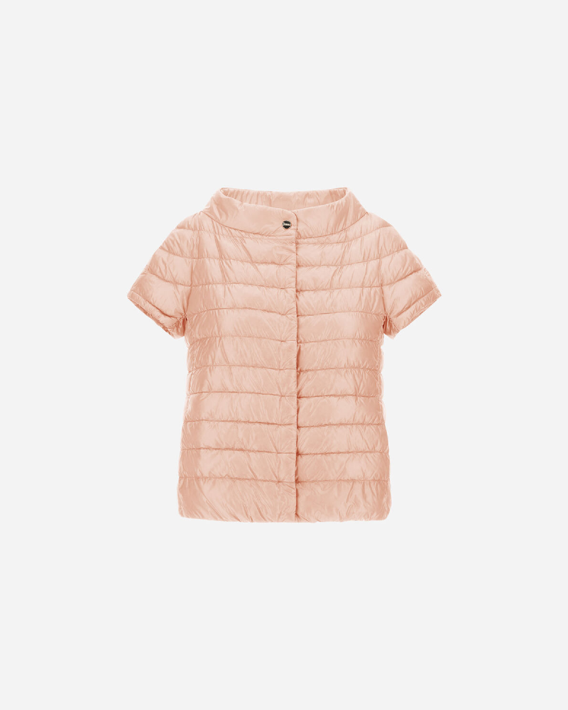 "Greta" Cap Sleeve Jacket in Rosa Chiaro