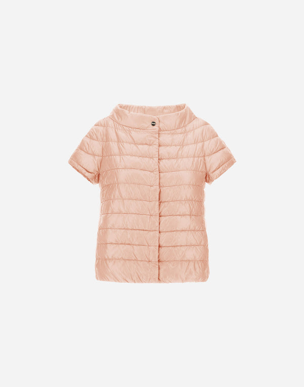"Greta" Cap Sleeve Jacket in Rosa Chiaro