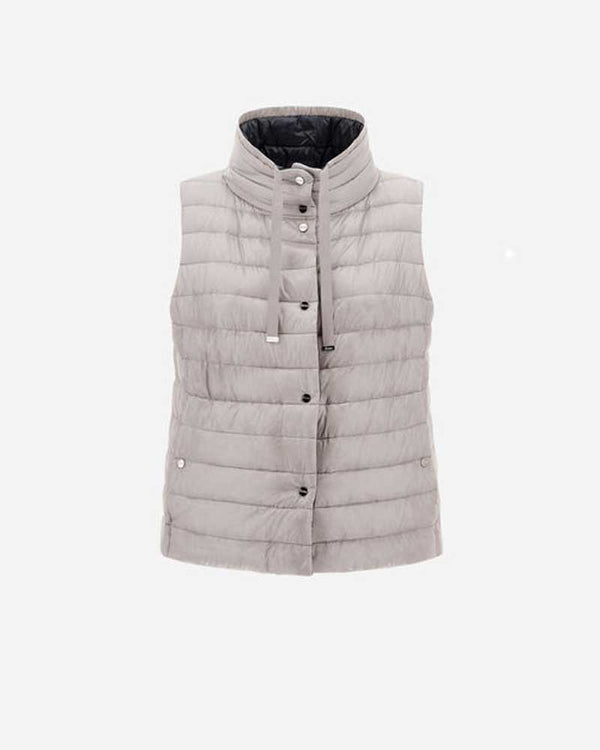 Reversible Down Vest  in Blue/ Grey