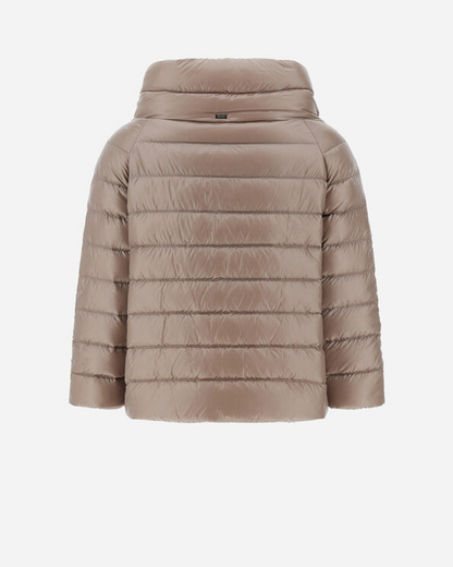 "Sofia" Woven Jacket in Taupe
