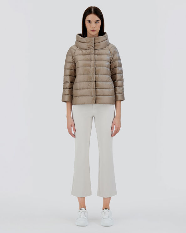 "Sofia" Woven Jacket in Taupe
