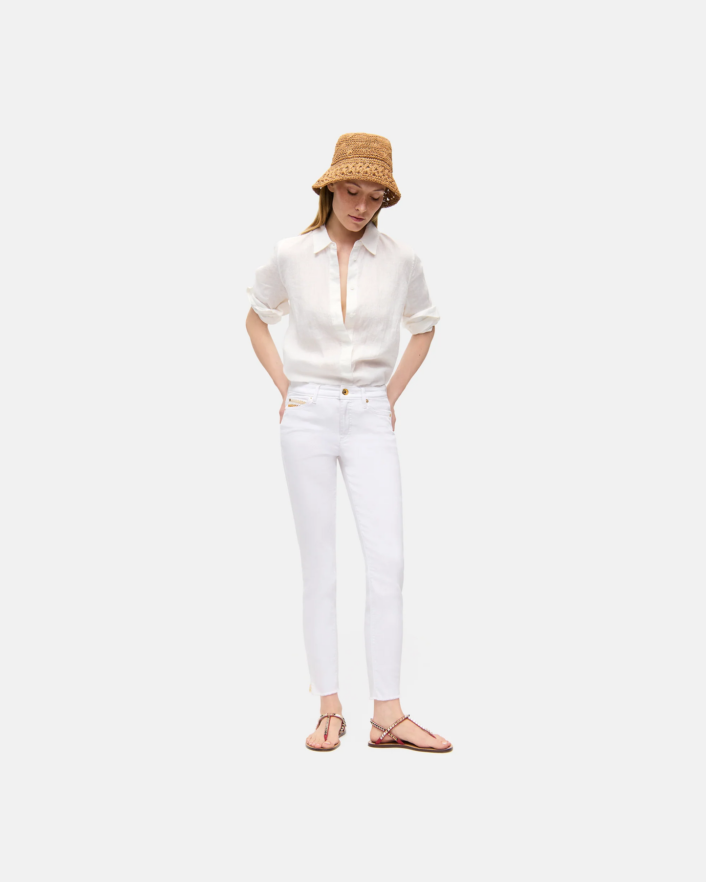 Piper Short Jeans in Softwash & Fringed