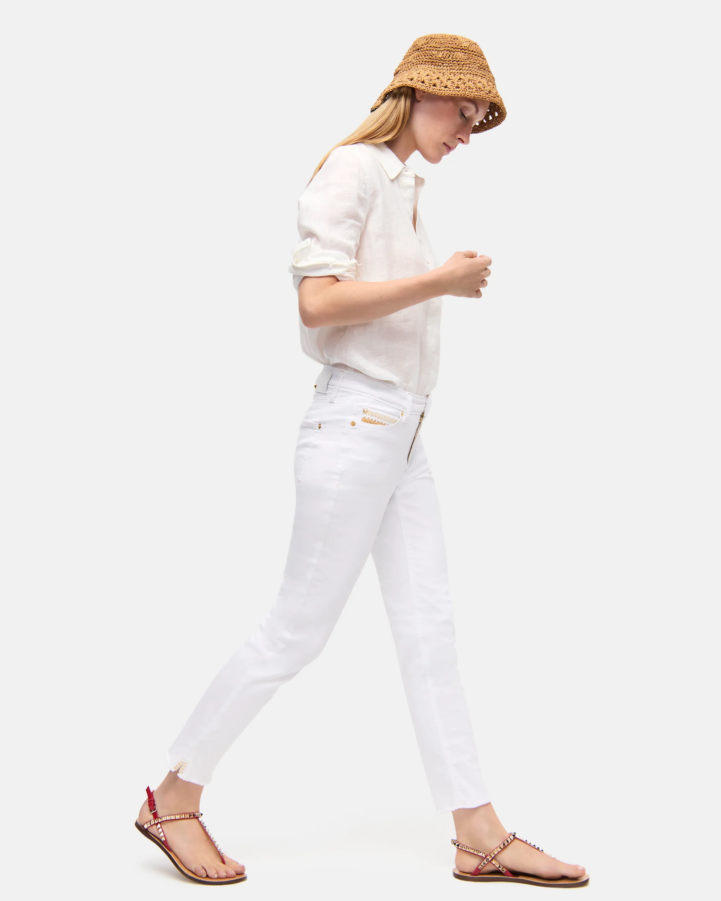 Piper Short Jeans in Softwash & Fringed