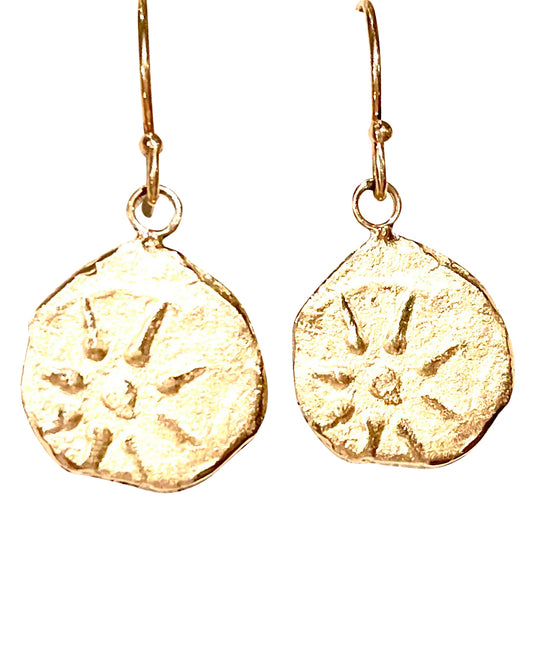 "Anchored in Gratitude" Artifact Earrings in 14k Gold
