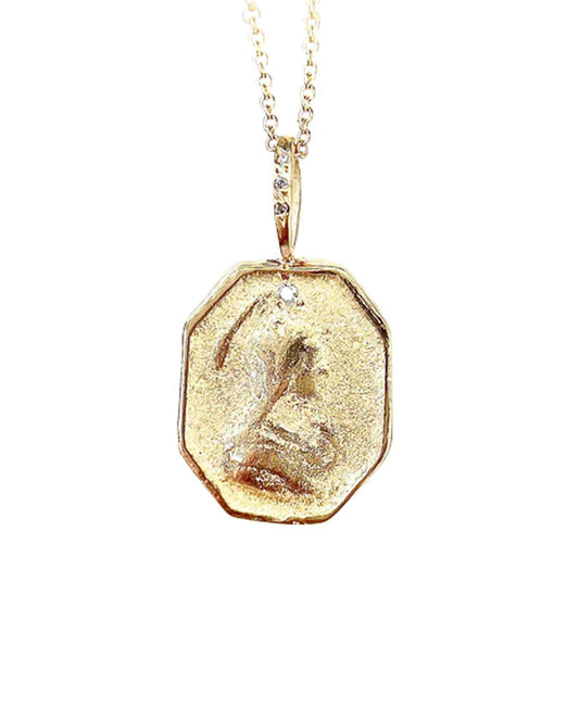 "Mother" Artifact Necklace in 14k Gold