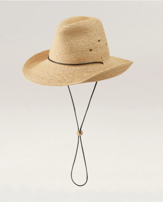 Madison Raffia Braid Fedora in Natural