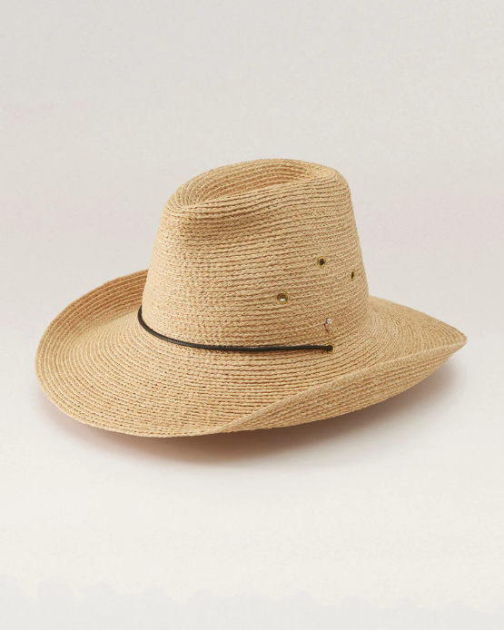 Madison Raffia Braid Fedora in Natural