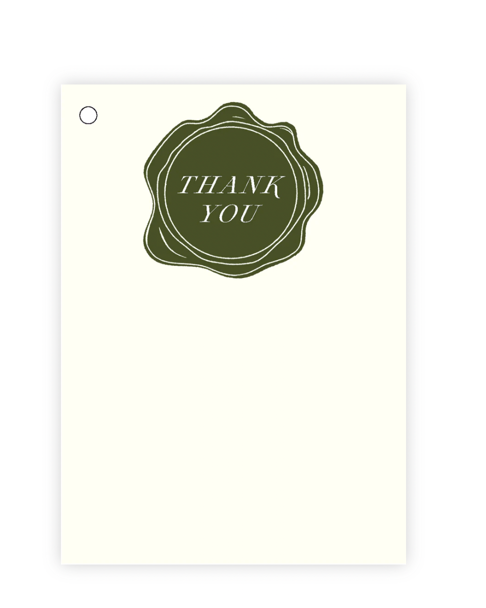 Thank You Wax Seal Gift Tags