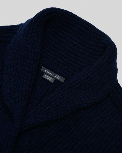 Mini Yacht Cardigan in Navy Blue