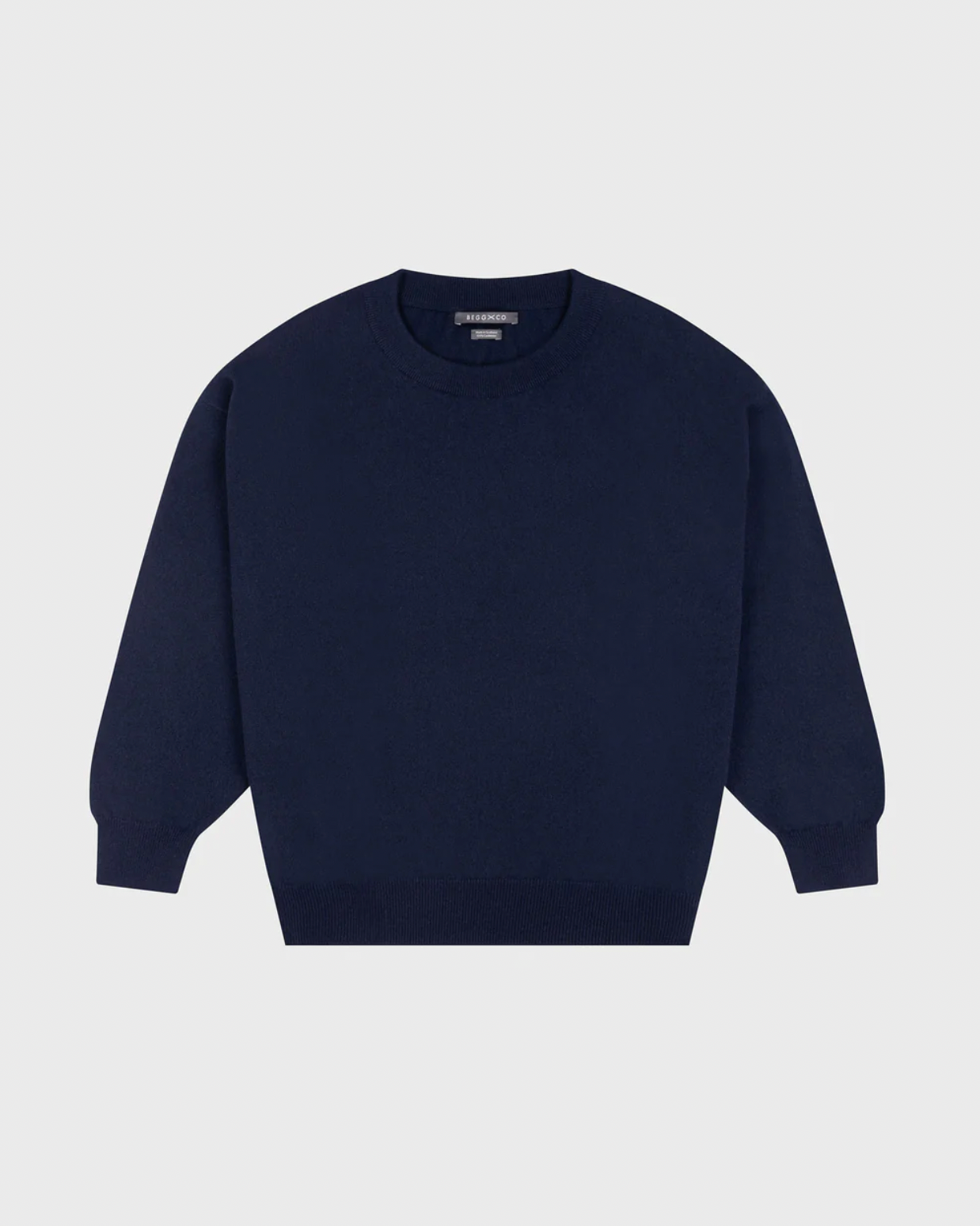 Iris Crew Sweater in Navy Blue
