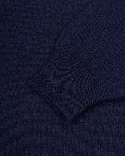 Iris Crew Sweater in Navy Blue