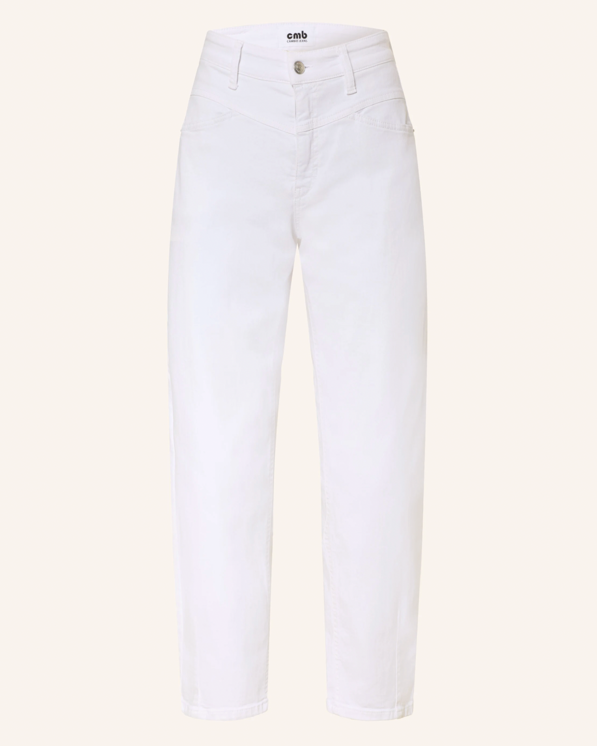 Elin Jeans in Pure White Stone