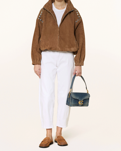 Elin Jeans in Pure White Stone