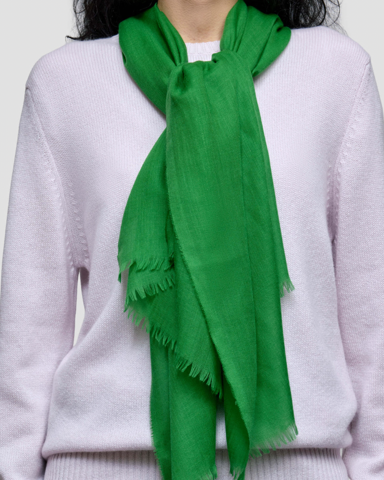 Wispy 70 x 200 Scarf in Leaf Green